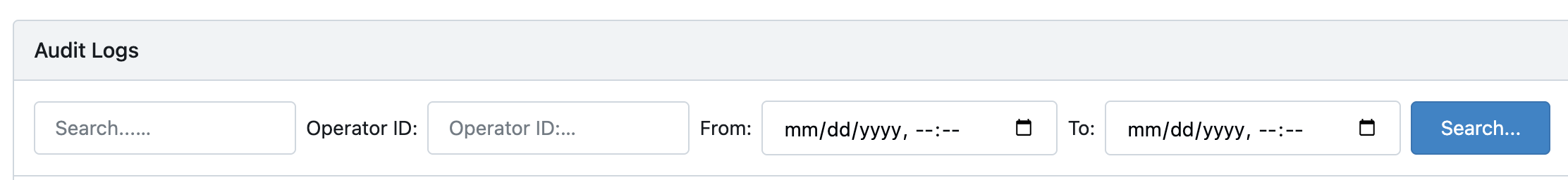 Audit log search refinements