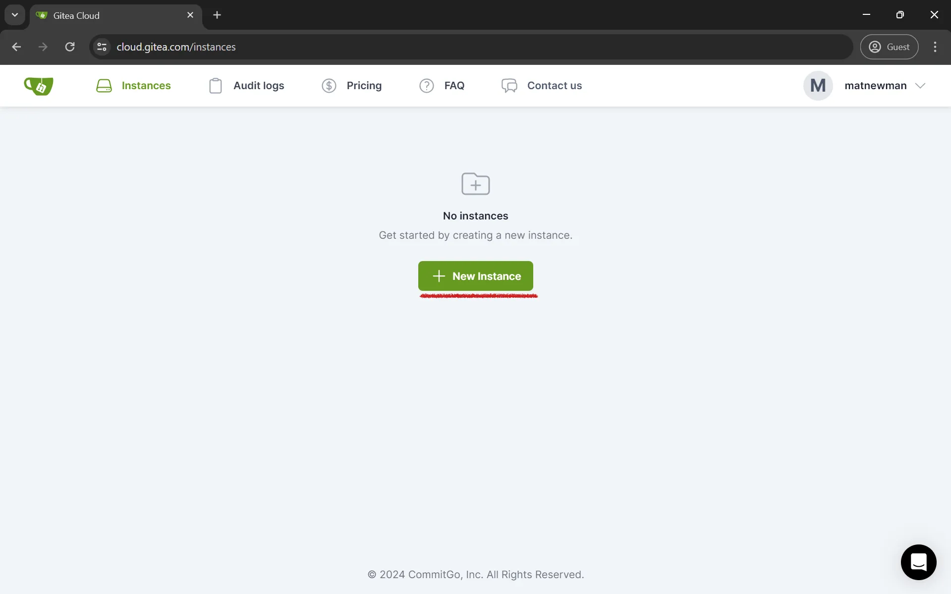 Create a new instance 